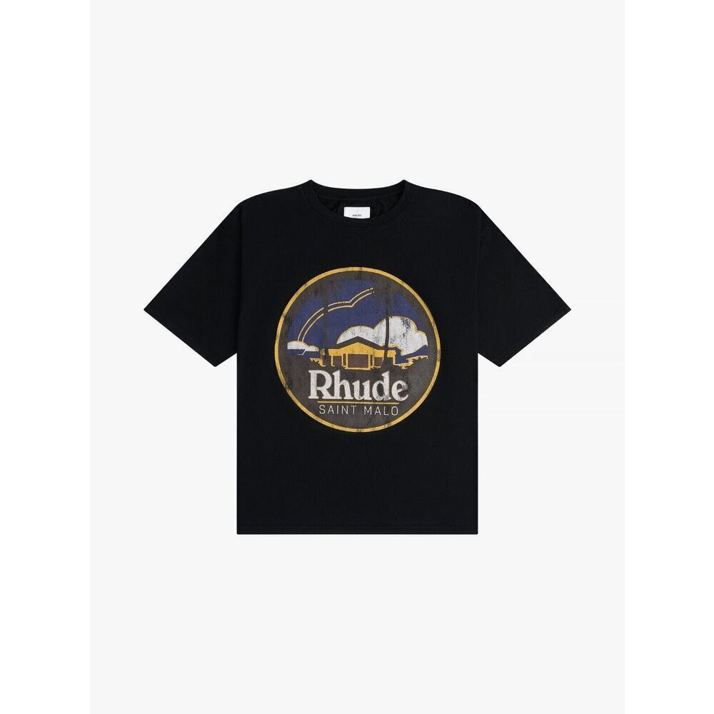 Rhude SAINT MALO TEE Vintage Black Size Small $325